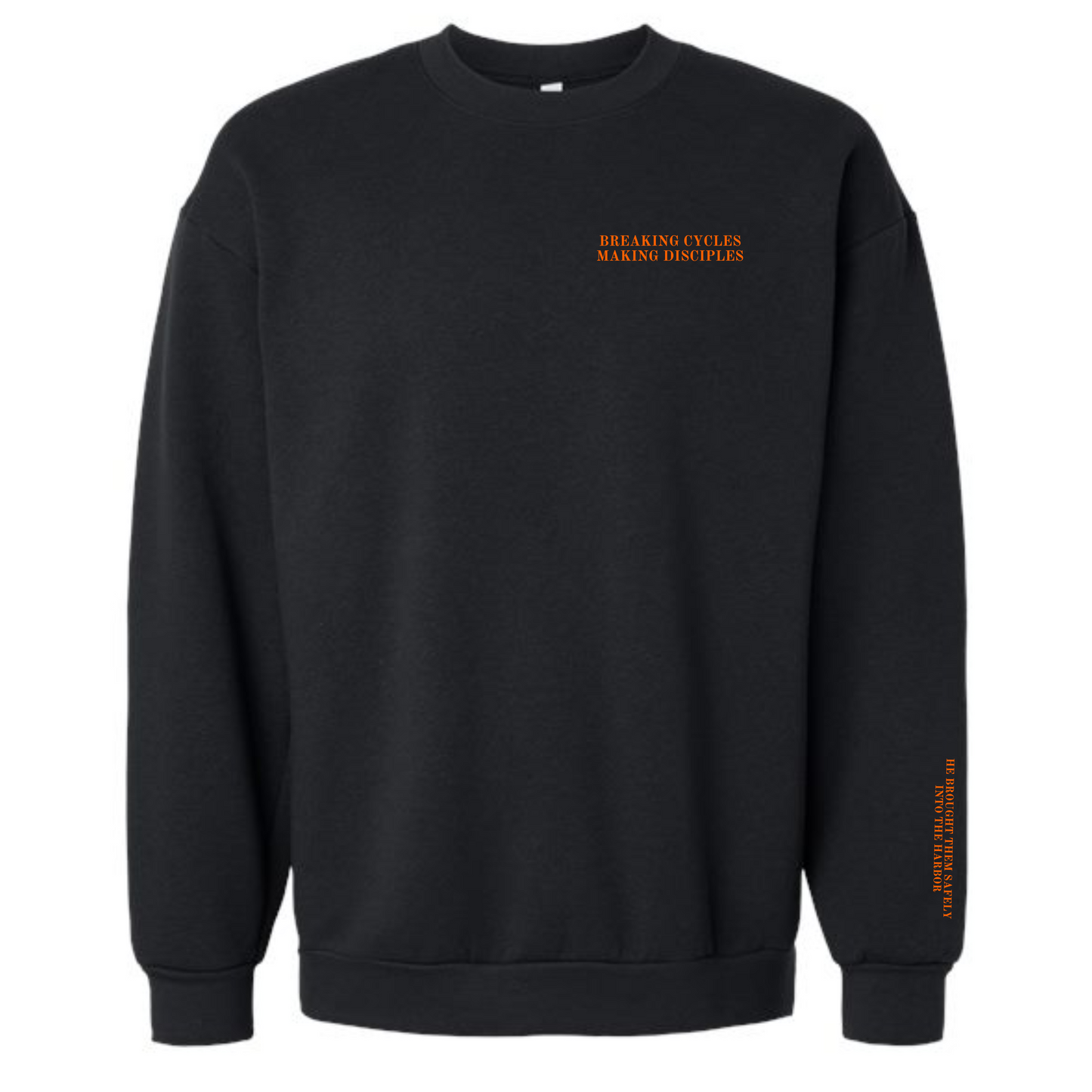 Harbor Stacked Crewneck (Black)