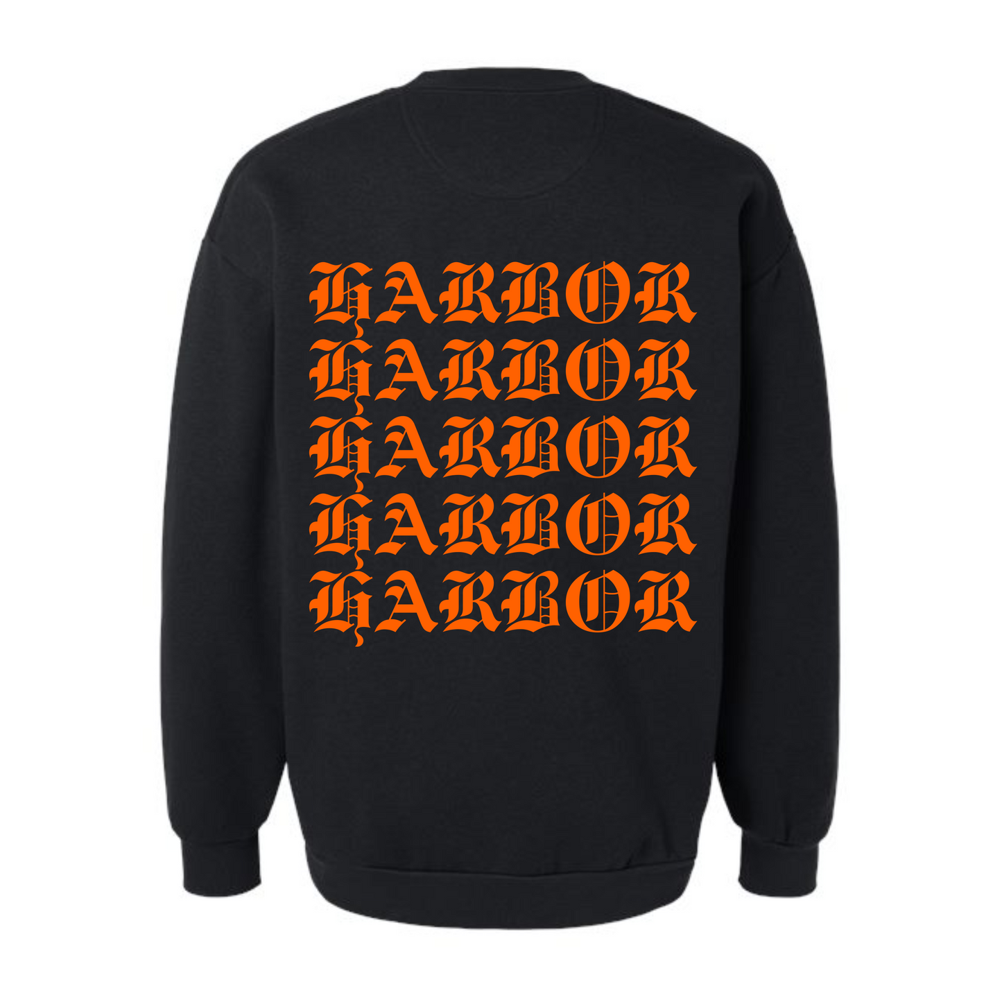 Harbor Stacked Crewneck (Black)