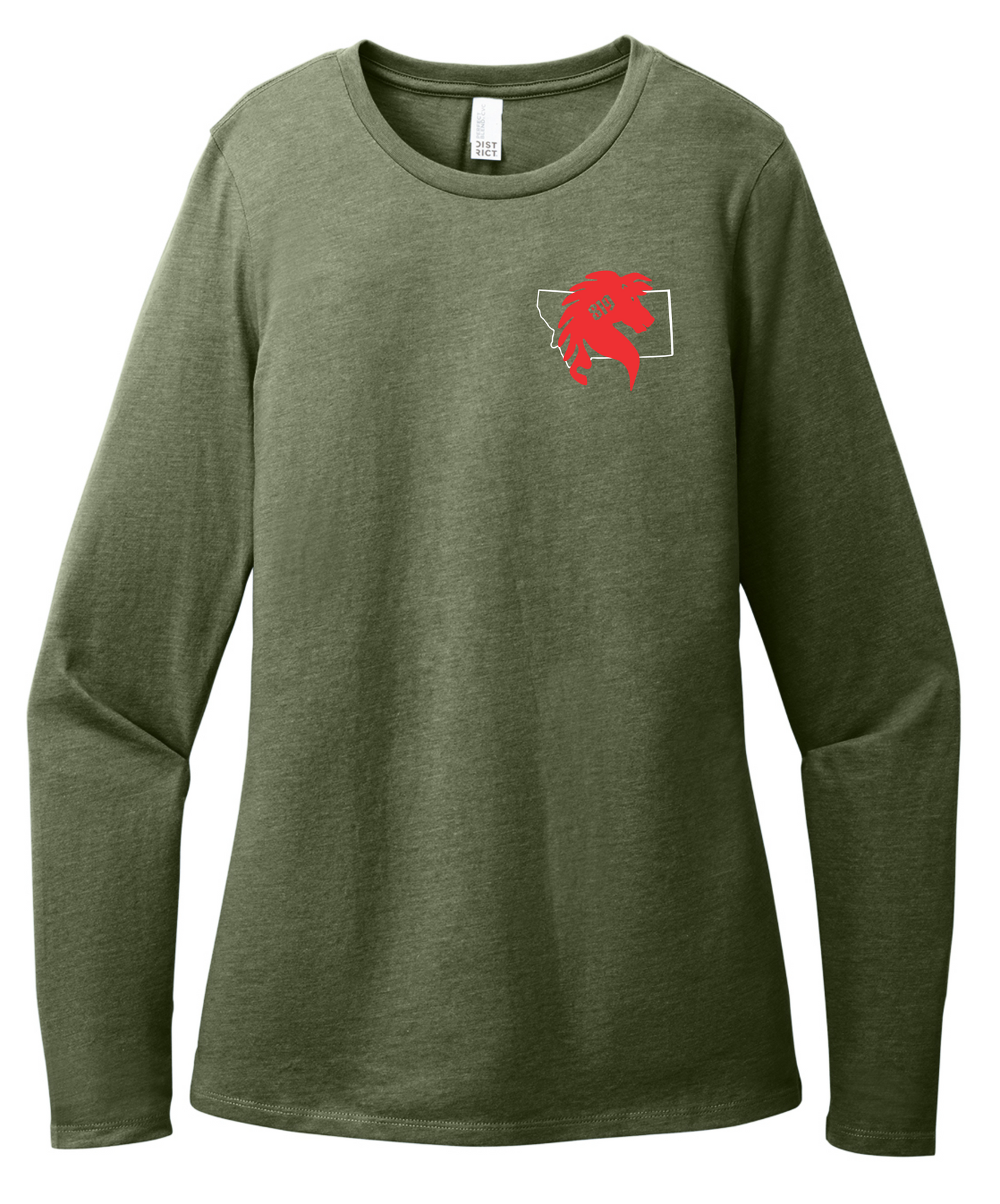 District Women's Perfect Blend Long Sleeve - Demo & Quarry DT110