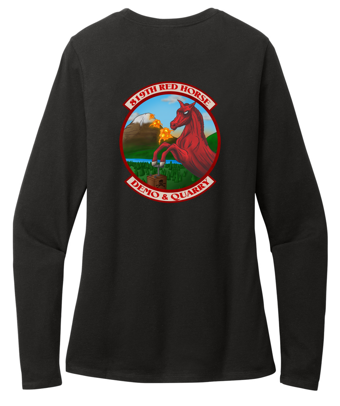 District Women's Perfect Blend Long Sleeve - Demo & Quarry DT110