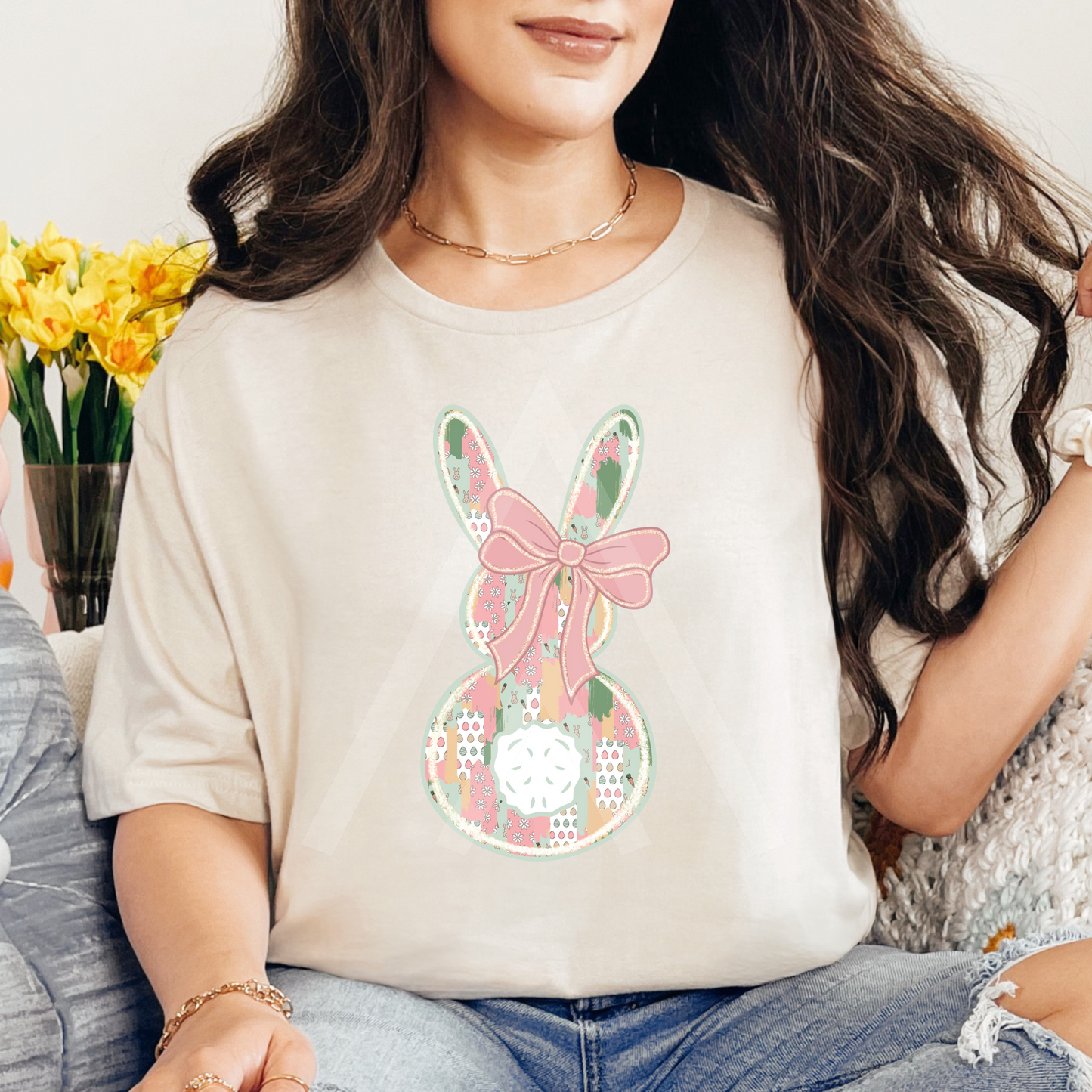 Easter Brushstroke Bunny